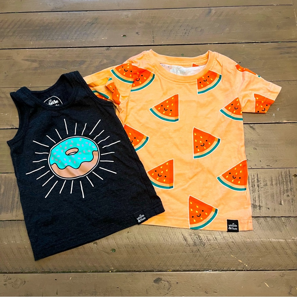 1-2Y Whistle and Flute tee/tank
